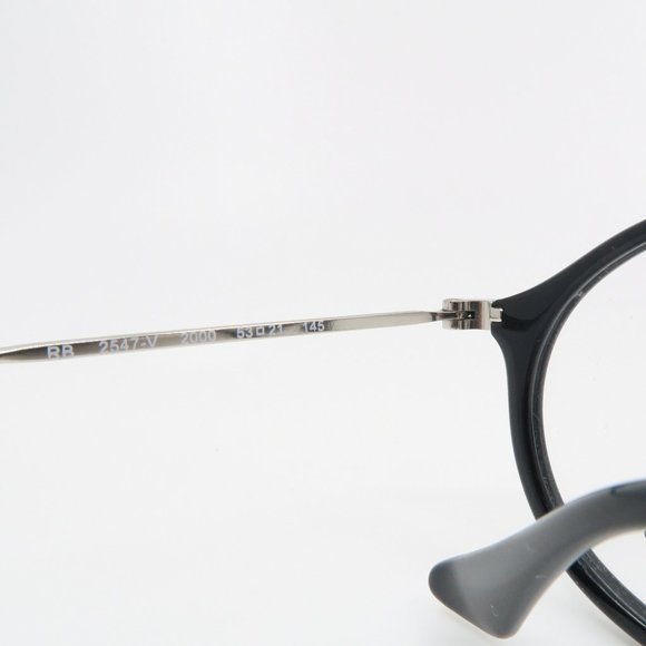 Ray-Ban RB 2547-V 2000 Unisex Round Black - Picture 3 of 6